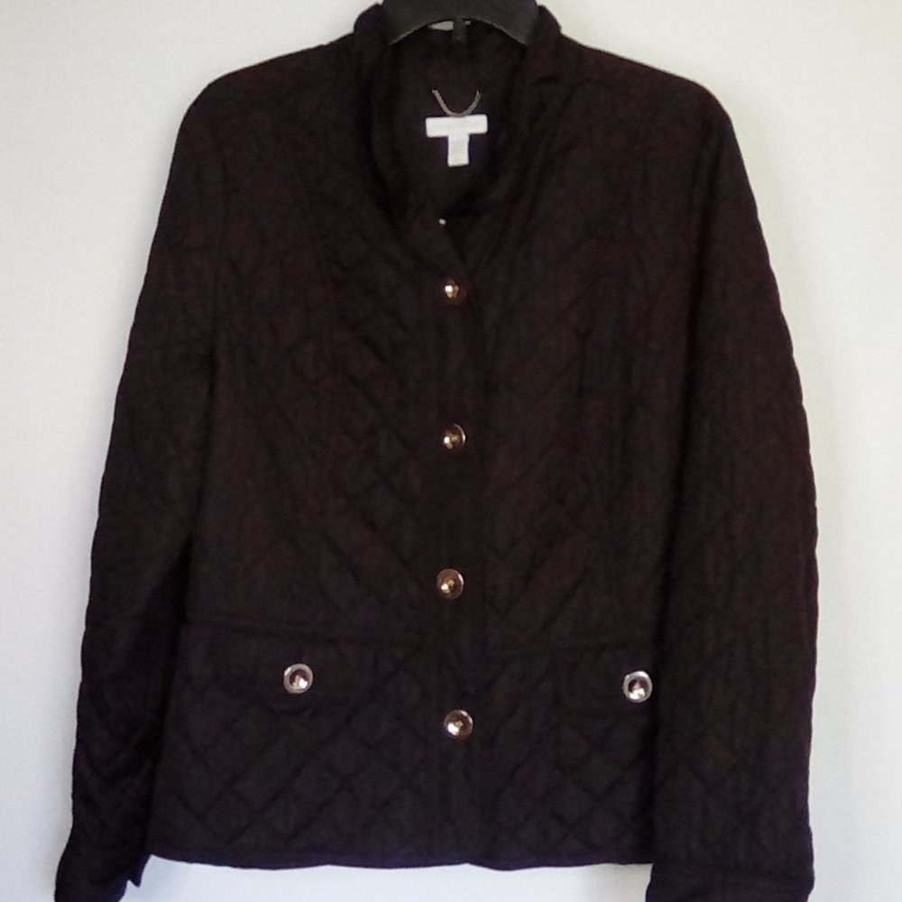Charter Club  Black Quilted  Lined Hunting Jacket